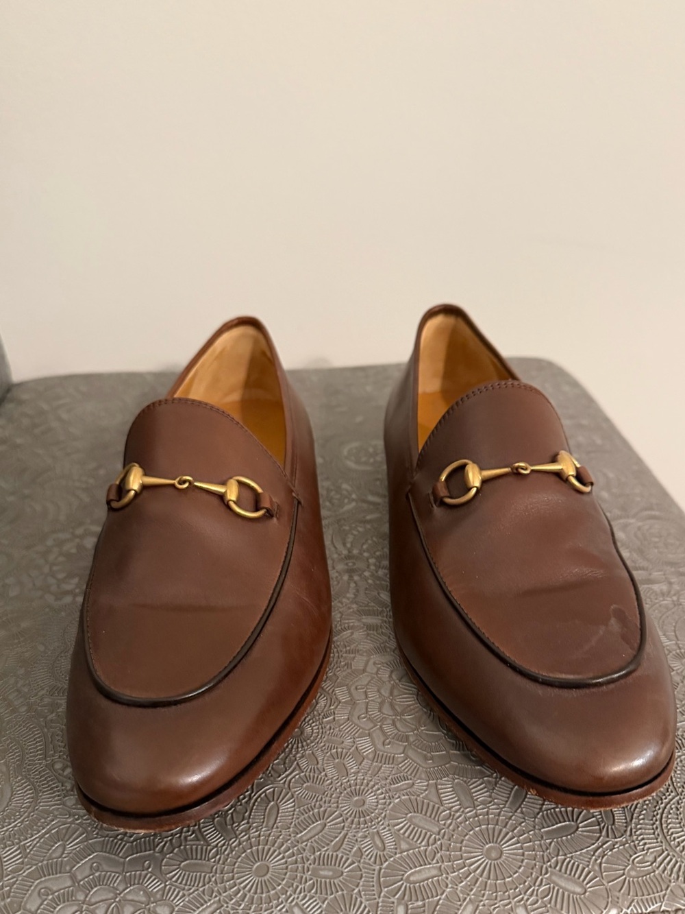 NEVER WORN Women’s Brown Leather Horsebit Loafers